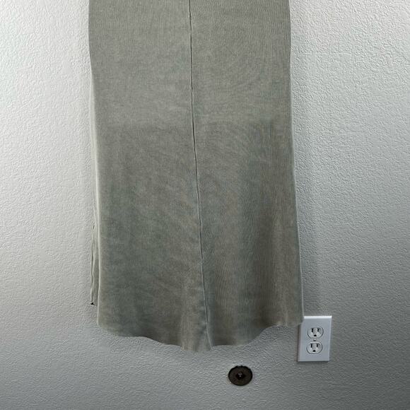 Young Fabulous Broke Stretchy Gray Ribbed Sleeveless Racerback Midi Dress SM/Med - Picture 8 of 12